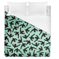 Orca Killer Whale Fish Duvet Cover (queen Size) by Ndabl3x