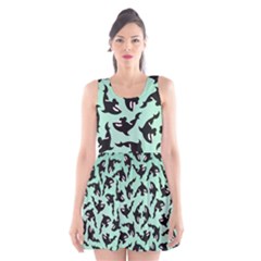 Orca Killer Whale Fish Scoop Neck Skater Dress by Ndabl3x