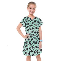 Orca Killer Whale Fish Kids  Drop Waist Dress by Ndabl3x