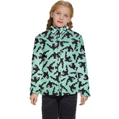 Orca Killer Whale Fish Kids  Puffer Bubble Jacket Coat