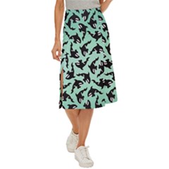 Orca Killer Whale Fish Midi Panel Skirt by Ndabl3x