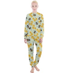 Honey Bee Bees Pattern Women s Lounge Set by Ndabl3x