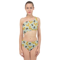 Honey Bee Bees Pattern Spliced Up Two Piece Swimsuit by Ndabl3x