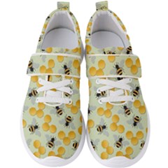 Honey Bee Bees Pattern Men s Velcro Strap Shoes by Ndabl3x