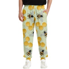 Honey Bee Bees Pattern Men s Elastic Waist Pants by Ndabl3x