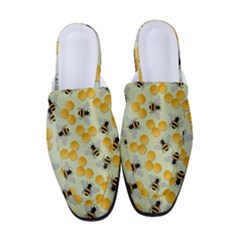 Honey Bee Bees Pattern Women s Classic Backless Heels