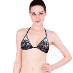 Tree Colourful Bikini Top by Ndabl3x