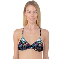 Tree Colourful Reversible Tri Bikini Top by Ndabl3x