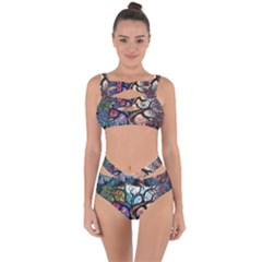 Tree Colourful Bandaged Up Bikini Set  by Ndabl3x