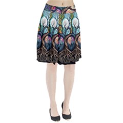 Tree Colourful Pleated Skirt by Ndabl3x