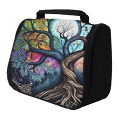 Tree Colourful Full Print Travel Pouch (small) by Ndabl3x