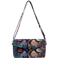 Tree Colourful Removable Strap Clutch Bag by Ndabl3x