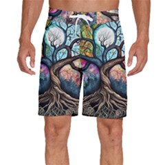 Tree Colourful Men s Beach Shorts