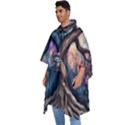 Tree Colourful Men s Hooded Rain Ponchos View2