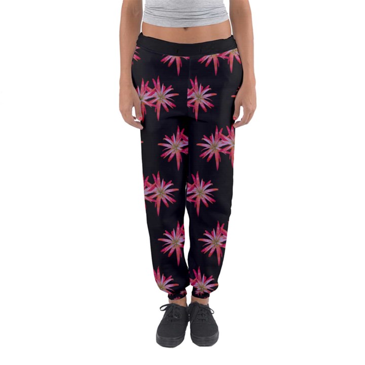 Chic Dreams Botanical Motif Pattern Design Women s Jogger Sweatpants