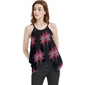 Chic Dreams Botanical Motif Pattern Design Flowy Camisole Tank Top View1