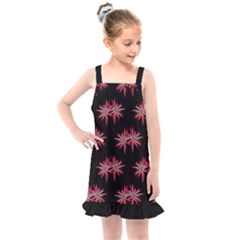 Chic Dreams Botanical Motif Pattern Design Kids  Overall Dress by dflcprintsclothing