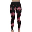 Chic Dreams Botanical Motif Pattern Design Lightweight Velour Classic Yoga Leggings View1