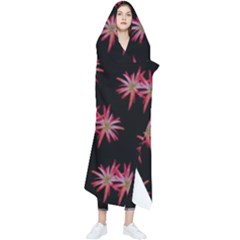 Chic Dreams Botanical Motif Pattern Design Wearable Blanket