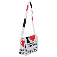 I Love Ristretto Coffee Shoulder Bag With Back Zipper by ilovewhateva