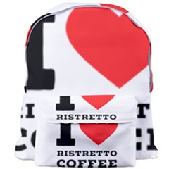 I Love Ristretto Coffee Giant Full Print Backpack by ilovewhateva