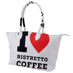 I Love Ristretto Coffee Canvas Shoulder Bag by ilovewhateva