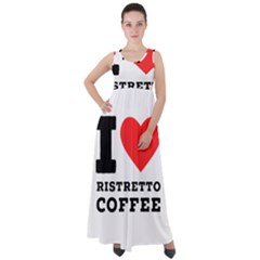 I Love Ristretto Coffee Empire Waist Velour Maxi Dress by ilovewhateva