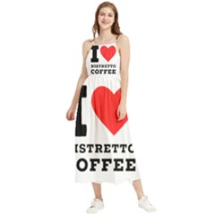 I Love Ristretto Coffee Boho Sleeveless Summer Dress by ilovewhateva