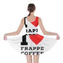 I love frappe coffee Skater Dress View2