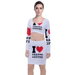 I Love Frappe Coffee Top And Skirt Sets by ilovewhateva