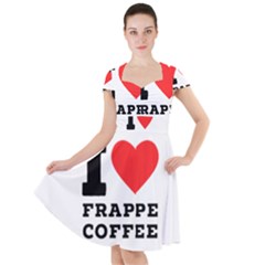 I Love Frappe Coffee Cap Sleeve Midi Dress by ilovewhateva