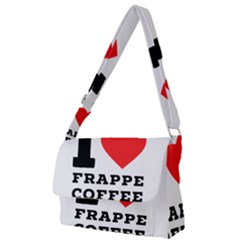 I Love Frappe Coffee Full Print Messenger Bag (s) by ilovewhateva