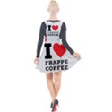 I love frappe coffee Plunge Pinafore Velour Dress View2