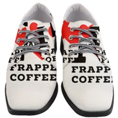 I Love Frappe Coffee Women Heeled Oxford Shoes by ilovewhateva