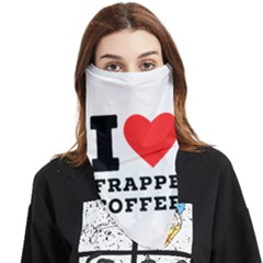 I Love Frappe Coffee Face Covering Bandana (triangle) by ilovewhateva