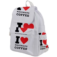 I Love Macchiato Coffee Top Flap Backpack by ilovewhateva