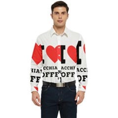 I Love Macchiato Coffee Men s Long Sleeve  Shirt by ilovewhateva