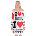 I love macchiato coffee Off Shoulder Skater Dress View1