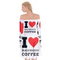 I love macchiato coffee Off Shoulder Skater Dress View2