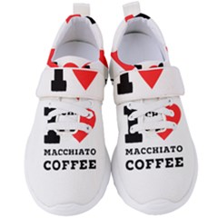 I Love Macchiato Coffee Women s Velcro Strap Shoes by ilovewhateva