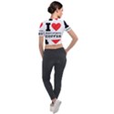 I love macchiato coffee Short Sleeve Cropped Jacket View2