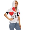 I love macchiato coffee Lightweight Drawstring Hooded Top View3