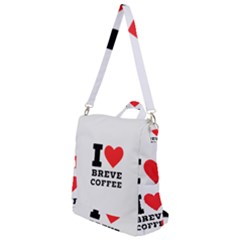 I Love Breve Coffee Crossbody Backpack by ilovewhateva