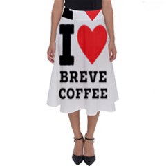 I Love Breve Coffee Perfect Length Midi Skirt by ilovewhateva