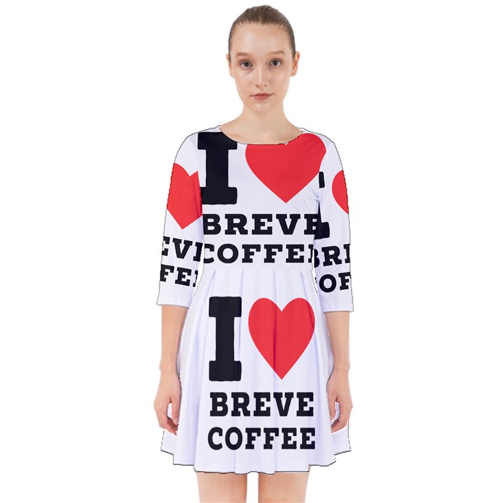 I love breve coffee Smock Dress