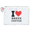 I love breve coffee Canvas Cosmetic Bag (XL) View1