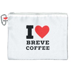 I Love Breve Coffee Canvas Cosmetic Bag (xxl) by ilovewhateva