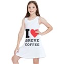 I love breve coffee Kids  Lightweight Sleeveless Dress View1