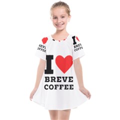 I Love Breve Coffee Kids  Smock Dress by ilovewhateva