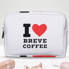 I Love Breve Coffee Make Up Pouch (medium) by ilovewhateva